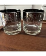 2 Vitreous Queens Lusterware Ombre Silver Faded Overlay Whiskey Lowball ... - £9.16 GBP