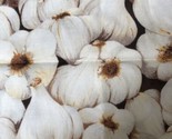 FARMER JOHN&#39;S MARKETPLACE Garlic Bulbs Fat Quarter BY PAINTBRUSH STUDIO - $11.88