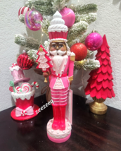 Cupcakes and Cashmere Christmas African American Nutcracker Red Pink Fig... - $34.99