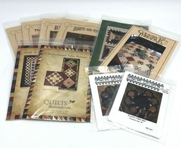 10 Quilting Patterns Star Quilt Quilts Remembered Cottage Holiday Checke... - £23.97 GBP