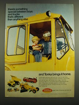 1972 Tonka Toy Trucks Ad - There&#39;s something special between boys and trucks  - £14.76 GBP