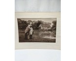 Vintage Washington And His Mother Black And White Art Print 20&quot; X 16&quot; - $35.63