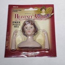 VTG 1999 Fibre Craft Heavenly Angels Porcelain Head &amp; Hands 9303-04 NIP - $12.95