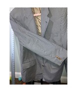 Orvis Blue Gingham Check Jacket Size 44 R, 3/2 Roll Jacket, Men&#39;s Classi... - $74.25
