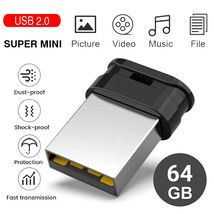 64 GB Mini USB 2.0 Flash Drive Pendrive Super Tiny Flash USB Memory Stick 64 GB - £11.00 GBP