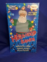 Vintage 2000s Y2k  Hula Hoop Santa Claus. 14” Musical/Animated Tested Wo... - $46.74