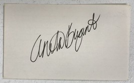 Anita Bryant Signed Autographed Vintage 3x5 Index Card - £10.20 GBP