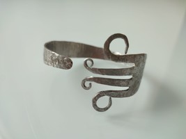 Cuff fork bracelet, silver cuff bracelets for women, moms gift from daughter - £27.97 GBP