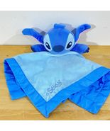 Disney Stitch Lovey Plush Security Blanket Blue Boys Girls Baby Shower Gift - $16.82