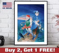 Chun Li Cammy Super Street Fighter Poster 18&quot; x 24&quot; Print  New Challengers - £10.57 GBP