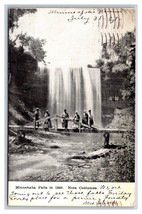 Minnehaha Falls in 1860 Minneapolis Minnesota MN DB Postcard H24 - £4.60 GBP