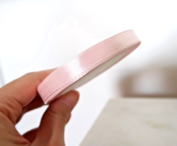 (1 Count) Grosgrain Ribbon Light Pink 3/8&quot; Width Wedding Baby Shower Party Craft - $2.96