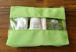 Origins 10 Pc. Set of Products To Include A Green &amp; Clear Cosmetic Bag (NEW) - £39.56 GBP