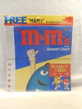 Vintage 1999 Ambassador Hallmark M&amp;M&#39;s Characters Growth Chart Contest MIP - $5.95
