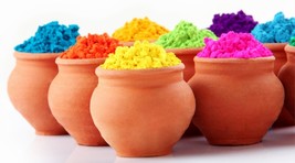 5 Organic Holi Colors to play beautiful Indian Festival HOLI- Festival o... - £16.51 GBP