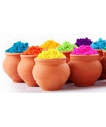 5 Organic Holi Colors to play beautiful Indian Festival HOLI- Festival o... - £16.46 GBP