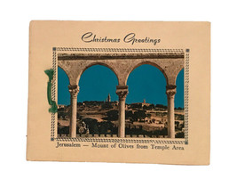 Vintage Christmas Greeting Card Jerusalem - Mount Olives From Temple-
show or... - £34.83 GBP