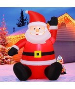 4 FT Christmas Inflatable Santa Claus with Built in LED Light Light up S... - $58.23