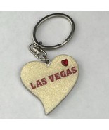 Las Vegas Keychain Souvenir Vintage Metal Glitter Bling - $8.95