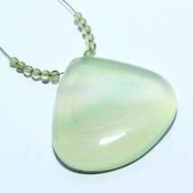 Onyx Smooth Heart Peridot Beads Briolette Natural Loose Gemstone Making Jewelry - £2.36 GBP
