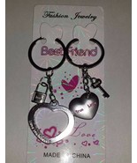 2pcs Pair Couple Keychains Heart Key Lock I Love You Forever USA Shipper... - £6.29 GBP