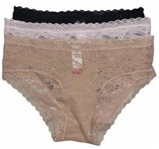 Hipster Women&#39;s All Lace Multipack Panties (Navy Nude 2pk, 7, numeric_7) - £12.20 GBP+