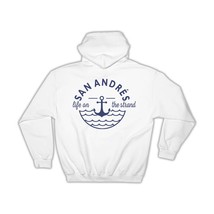 San Andrés Life on the Strand : Gift Hoodie Beach Travel Souvenir Colombia - £28.76 GBP