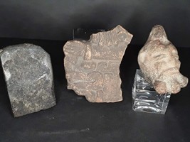 Pre-Colombian Veracruz Terracotta Fragment With A Celtic And Copy Oil La... - £111.59 GBP