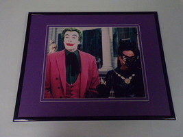 Joker &amp; Catwoman Cesar Romero Eartha Kitt Framed 11x14 Photo Display Batman - £27.37 GBP