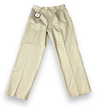 Nwt Mens Khaki Straight Leg Pleated Pants New Nwt Pj Mark Y2K Stone Color - £15.65 GBP