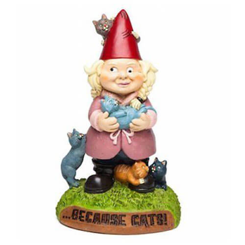 BigMouth Garden Gnome - Crazy Cat Lady - $49.99