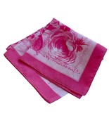 Vintage Pink Floral Scarf Feminine Pretty Flaws - $222.50 MXN