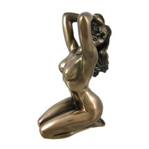 Bronzed Finish Nude Woman Statue Figure  Art - £39.56 GBP