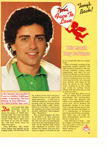 Tony Defranco teen magazine pinup clipping Tony&#39;s back this month Tiger ... - $1.50
