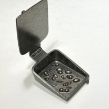Antique Pewter Ice Cream Mold LG Wedge of Swiss Cheese - $35.64