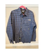 Columbia PFG Long sleeve Large shirt Large blue check - $19.80