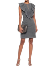 SEE BY CHLOE Midi Dress Size-EU-36/US-S(4) Gray 100% Cotton Made in Port... - $79.18