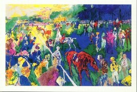 Lot of 10 Leroy Neiman &quot;Paddock at Chantilly&quot; Horse Race  rare vintage posters - £123.86 GBP