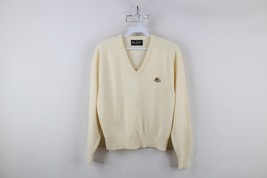Vtg 70s Streetwear Womens Large Country Mile Feed Farmer Knit Sweater Cr... - $44.50