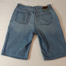 Lauren Jeans Co. Ralph Lauren Women's Cotton Blend Blue Denim Shorts Size 12 image 2