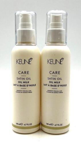 Keune Care Satin Oil Oil Milk Luminosity For Dull Hair 4.7 oz-2 Pack