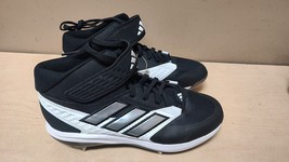 Adidas Mens Icon 8 Mid Size 9 Baseball Cleats Black IG7113 - £37.21 GBP