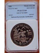 GREAT BRITAIN TRADE DOLLAR MACAU RETURNS TO CHINA 1999 ROULETTE TABLE PR... - $88.98 CAD