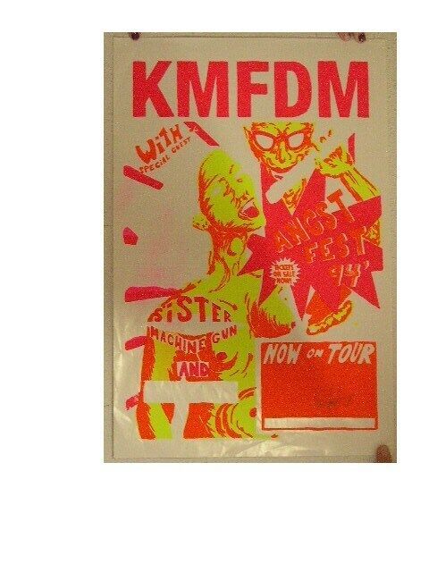 KMFDM silkscreen Poster Allen Jaeger Jr Jr. - $180.00