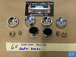 Oem 65 Cadillac Deville Dash Radio Knobs **Vg Condition** - £56.21 GBP