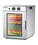 Food Dehydrator for Jerky, Fruit, Meat, Herbs, 12-Tray Stainless Steel D... - €628,76 EUR