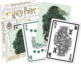 Harry Potter Slytherin House Themed Illustrated Poker Size Playing Cards... - £4.85 GBP