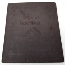 Victor Victrola Index of Records Phonograph Booklet Notebook Ledger - £11.90 GBP