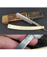 antique straight razor &quot;Union Cutlery Co&quot; Olean NY Spike vintage BOX - $24.99