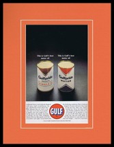 1963 Gulf Gulfpride Oil Framed 11x14 ORIGINAL Vintage Advertisement - $44.54